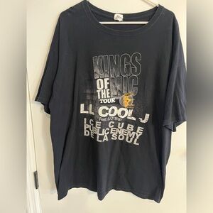 Men’s size 2X 2013 Kings Of The Mic Tour Tee Shirt L.L. Cool J  Ice Cube Public